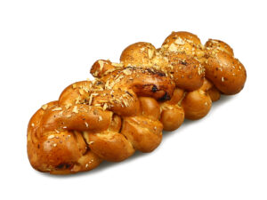 Vánočka tuková s mandlemi